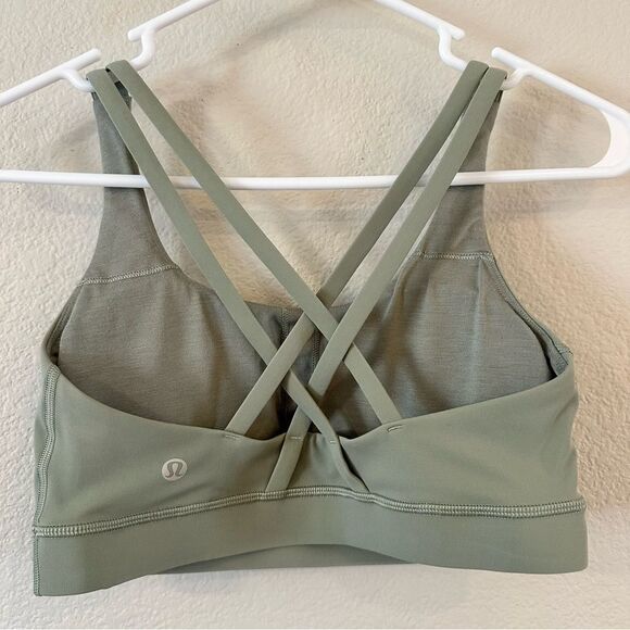 Lululemon Energy Bra (6) Sea Moss Green - Picture 3 of 3